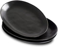 Ceramic Serving Platters, 12" Black Serving Tray, Serving Plates, Set