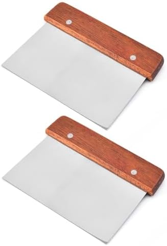 Stainless Steel Scraper & Chopper (2 Pack), Stainless Steel Dough