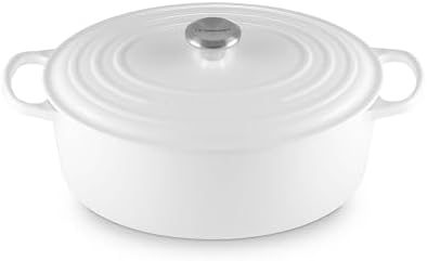 Le Creuset Enameled Cast Iron Oval Dutch Oven, 8 qt., White