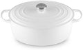 Le Creuset Enameled Cast Iron Oval Dutch Oven, 8 qt., White