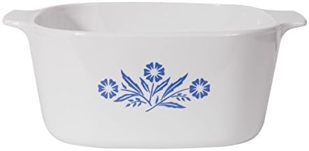 CorningWare A-3-B Cornflower Blue Casserole Dish with Glass Lid