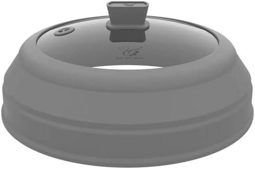 Microwave Splatter Cover Glass Splatter Guard Lid with Collapsible