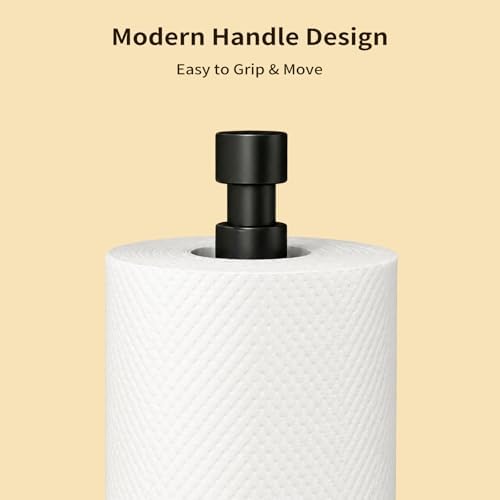 YUMORE Countertop Paper Towel Holder, 3.9lbs, Black