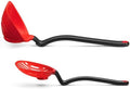 Dreamfarm Strain & Serve Set | Fladle Fold-Flat Silicone Ladle with