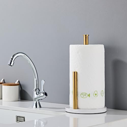 Brushed Gold Paper Towel Holder, 304 Stainless Steel