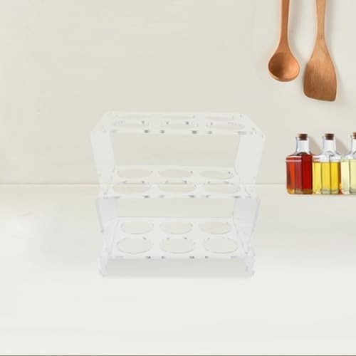 Acrylic Egg Dispenser Tray, 3 Layer Fridge Rack Organizer
