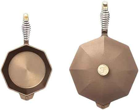 FINEX Cast Iron 8 and 12 Inch Skillet Bundle with Lids
