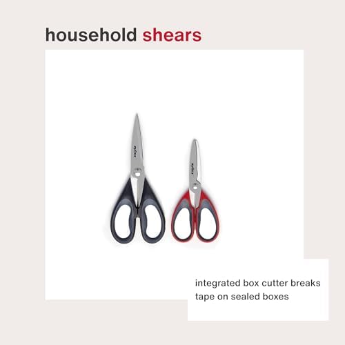 Zyliss 30200 9" Household Kitchen Shears, Red