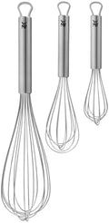 WMF Profi Plus Whisk Set of 3, Stainless Steel 18/10, Teardrop Shaped