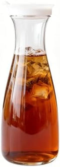 20 Oz Water Carafe with Flip Top Lid, Clear Plastic Water Pitcher
