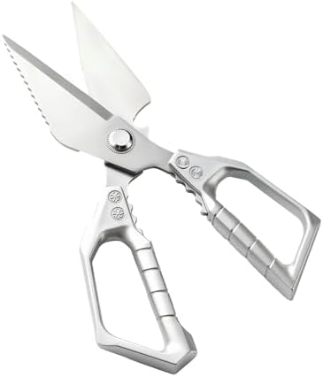 Heavy Duty Stainless Steel All Purpose Kitchen Scissors Silver