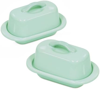Chantal Mini Butter Dish Set of 2 (Sage Green)