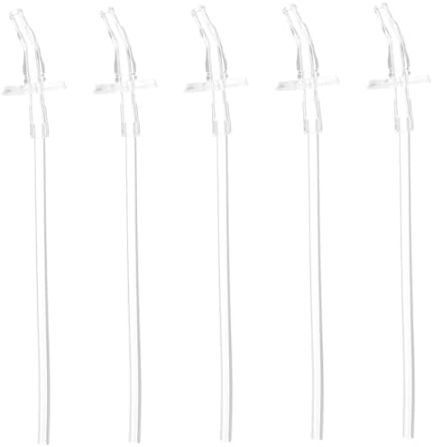 5 Sets Liquid Silicone Replacement Straws, Reusable Drinking Tubes