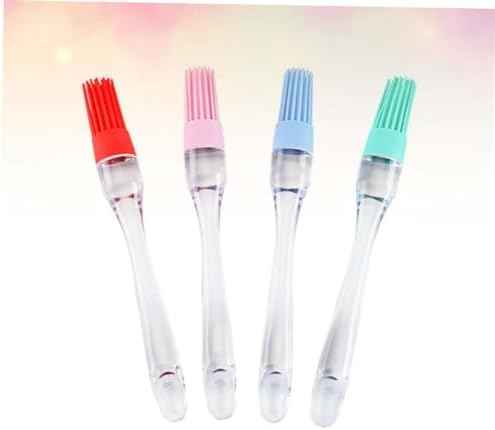 Silicone Basting Brushes 4 Piece Set for Baking and Barbecue Grilling