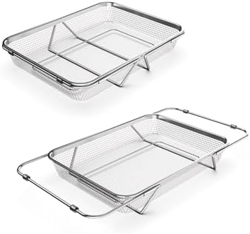 WAGENSTEIGER Extendable Dish Rack with Feet, Vegetable Colander