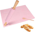 3Pcs Silicone Rolling Pin for Baking Sets,15Inch Pastry Dough Roller