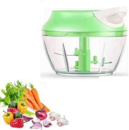 500ml Manual Food Processor Vegetable Chopper, Easy to Clean, Hand