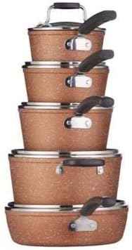 The Rock Copper Essentials 10 Piece Cookware Set
