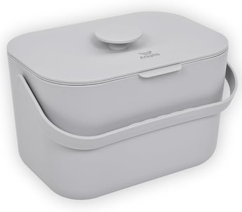 1.3 Gallon Countertop Kitchen Compost Bin with Lid