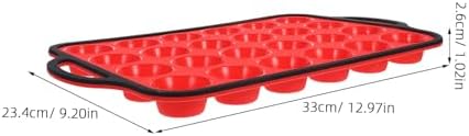 Xmas Silicone Muffin Tray, 24 Cup Non Stick Mini Cupcake Pan