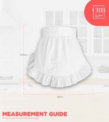 CRB Fashion Waist Apron Kitchen Cooking Restaurant Cotton Bistro Half