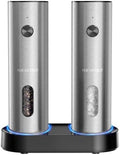 Newise Electric Salt and Pepper Grinder Set, Rechargeable