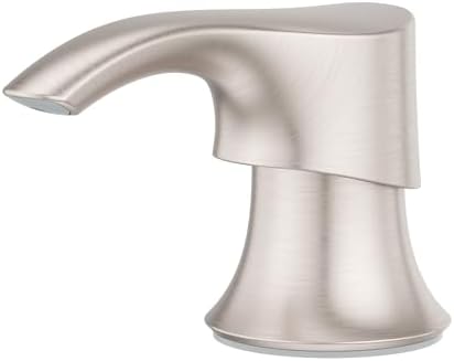 Pfister SoloTilt Kitchen Sink Soap Dispenser, Stainless Steel, 16 oz