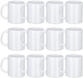 DANALLAN Sublimation Mugs, Premium Coffee Mugs Set of 12 White Ceramic