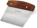 Stainless Steel Dough Scraper with Wooden Handle | Bench Scraper for