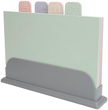 Color Coded Cutting Board Set, Assorted Design, Multipurpose Plastic