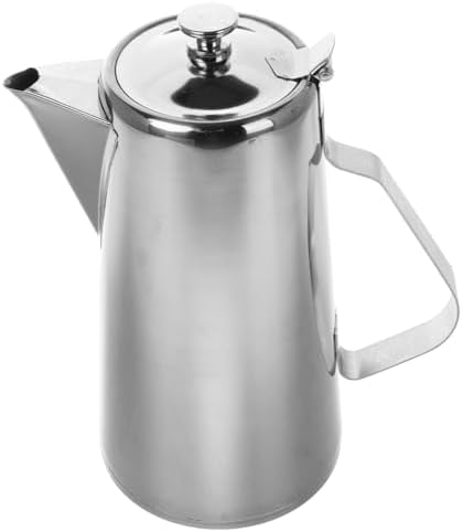 VOSAREA Stainless Steel Water Pitcher with Lid 2L Large Capacity Milk