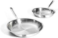 All-Clad D3 3-Ply Stainless Steel Fry Pan Set, 10,12 Inch, Induction