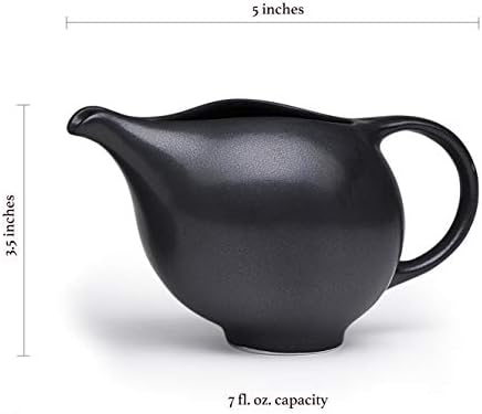EVA 2-Piece Ceramic Creamer and Sugar Bowl w/Lid | Coffee Tea Serving