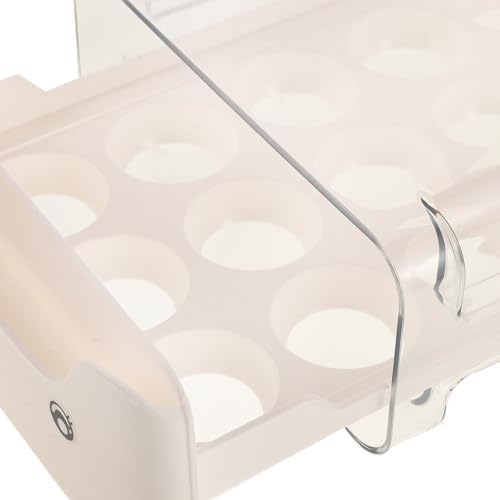 Drawer Egg Holder Reusable Plastic Storage Box Stackable for Fridge