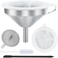 Kitchen Bottling Funnel, 5-inch 304 Stainless Steel Funnel
