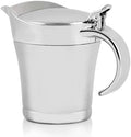 OVENTE Stainless Steel Gravy Boat with Hinged Lid, 14Oz, Silver