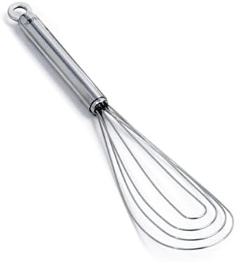 Norpro Krona 11-Inch Stainless Steel Flat Whisk, 11in/28cm, Silver