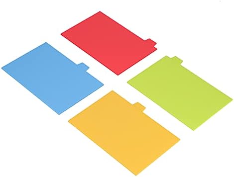 Aramox Cutting Board Set PP Plastic Cutting Board 4 Piece Color Coded