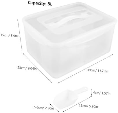 Plastic Divided Storage Box 8l with Handle for Fruit Candy Xmas