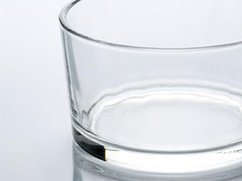 HillSpring Glass Small Bowls, 7.5oz, Set of 6, Clear Mini Bowls for