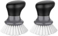 MR.SIGA Dish Scrub Brush, Gray, Pack of 2