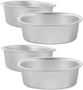 Luxshiny Oval Cake Pan Set of 4 Nonstick Aluminum Alloy Cake Baking