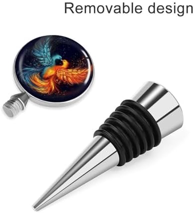 Fire And Water Phoenix Wine Stopper Vacuum Alloy Wine Bottle Stopper