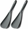 Silicone Cooking Spoon Spatula For Non-stick Cookware,12.6" Grey