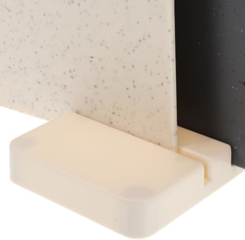 4pcs Plastic Cutting Board Set with Storage Stand for Kitchen