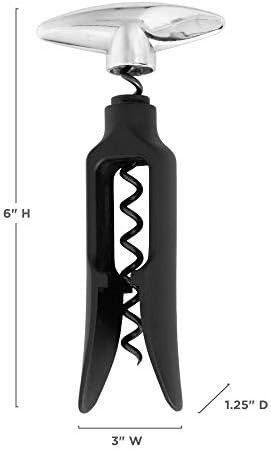 True Self Pulling Corkscrew Wine Opener, Durable Plastic with Easy