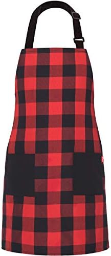 Cooking Aprons for Women Men - Cute Chef Kitchen Baking BBQ Apron