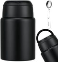 Aimsnk Soup Thermo for Hot Food Kids Insulated Food Jar, Black-Pure