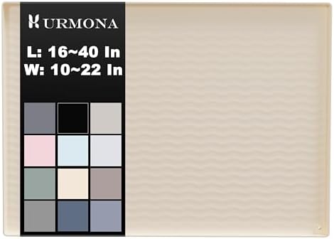 URMONA Waterproof Silicone Under Sink Mat, 22 x 14 in