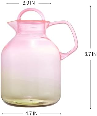 Locco Decor Acrylic Kitchen Bedroom Outdoor Pitcher 1.8L/62oz Water